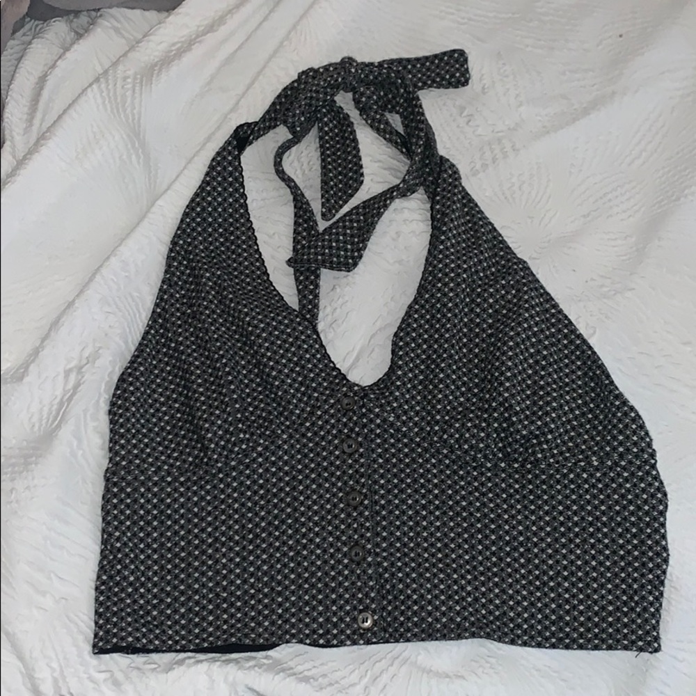 Free People Gingham Patterned Crop Top 🌵